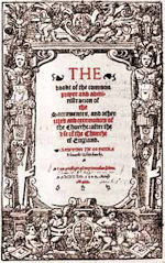 Picture of the original Book of Common Prayer